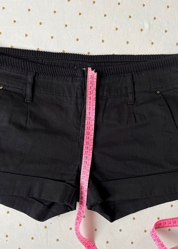 MNG Grunge Fermuarlı Siyah Şort - Görsel 3