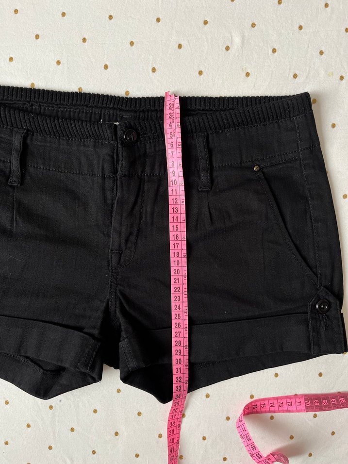 MNG Grunge Fermuarlı Siyah Şort - Görsel 5