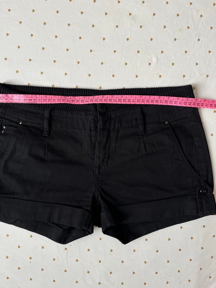 MNG Grunge Fermuarlı Siyah Şort - Görsel 4