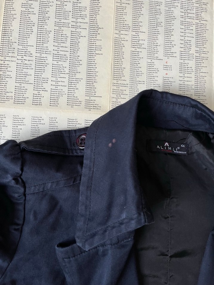 Lacivert Kısa Kollu Vintage Blazer Ceket - Görsel 3