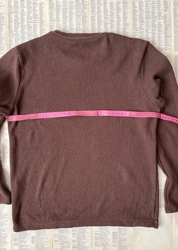 Mudo Kahverengi Beyaz Yakalı Kazak - Görsel 6