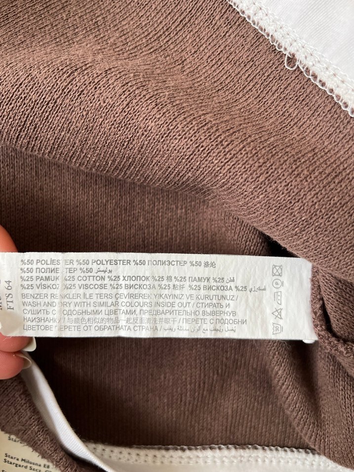 Mudo Kahverengi Beyaz Yakalı Kazak - Görsel 3