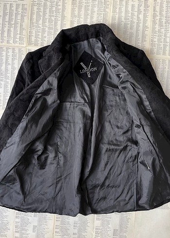 Y- London Kadifemsi Siyah Desenli Ceket - Görsel 2