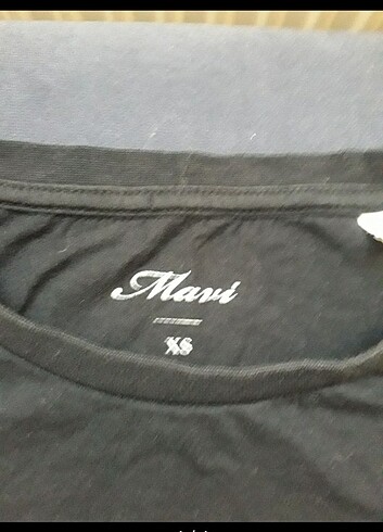 xs Beden Orjinal Mavi t-shirt.