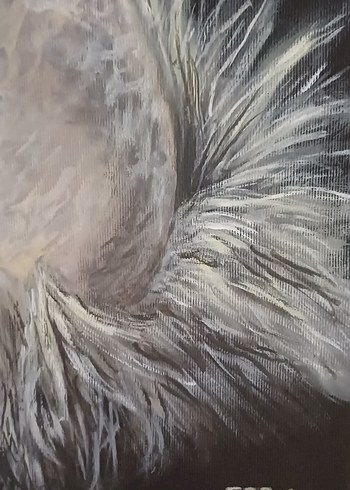 Gri Tonlarda Kadın ve Piyano akrilik Tablo - Görsel 3