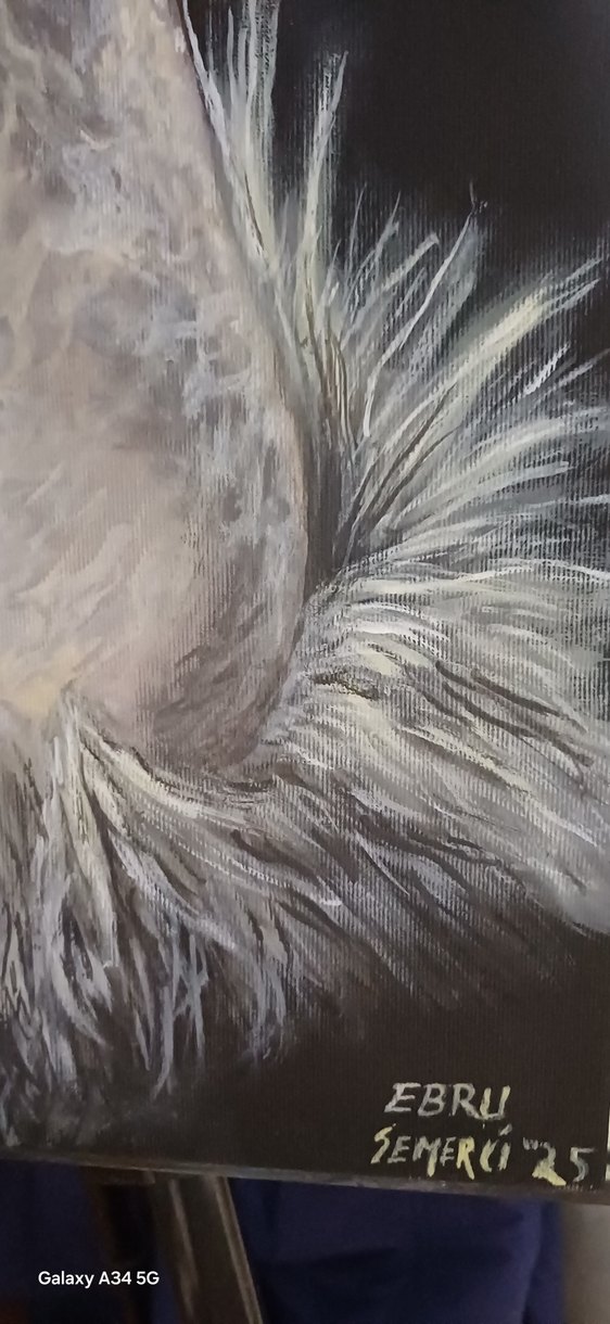 Gri Tonlarda Kadın ve Piyano akrilik Tablo - Görsel 3