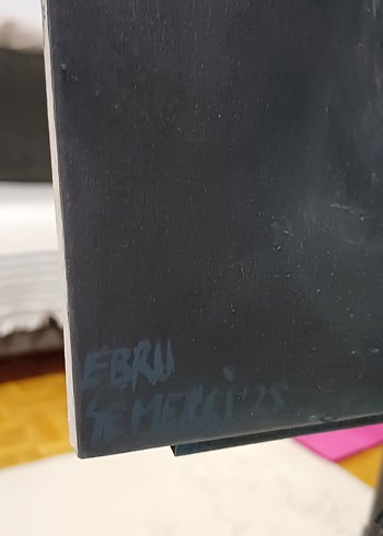 Gri At Temalı Yağlı Boya Tablo - Görsel 3