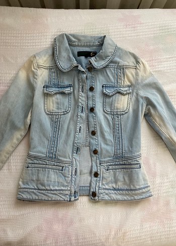 Y2K JustCavalli Vintage Eskitme Kot Ceket