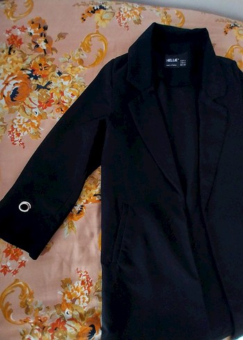 Siyah Kadın Uzun Kollu Blazer Ceket - Görsel 3