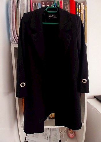 Siyah Kadın Uzun Kollu Blazer Ceket - Görsel 2