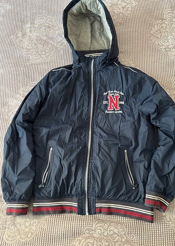 Fermuarlı Erkek Çocuk lacivert Street Wear Ceket - Görsel 6