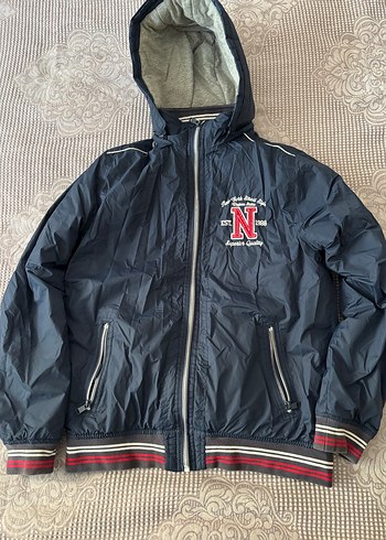 Fermuarlı Erkek Çocuk lacivert Street Wear Ceket - Görsel 3