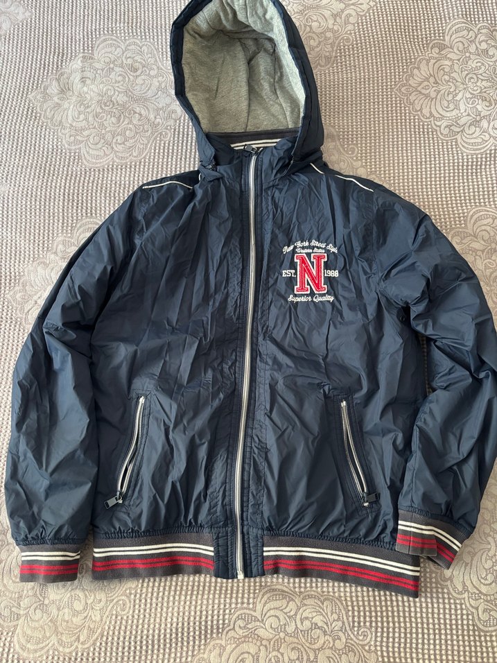 Fermuarlı Erkek Çocuk lacivert Street Wear Ceket - Görsel 3