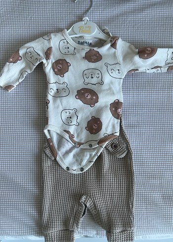 Uzun Kollu Kahverengi Bebek Takımı
