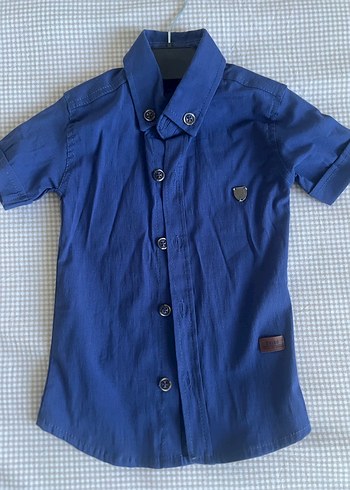 Erkek Çocuk Kısa Kollu Denim Gömlek