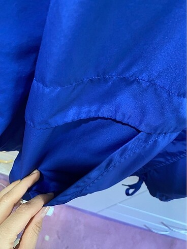 l Beden h&m mavi yağmurluk