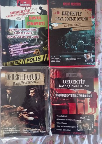 Dedektif Dava Çözme Oyunları Seti
