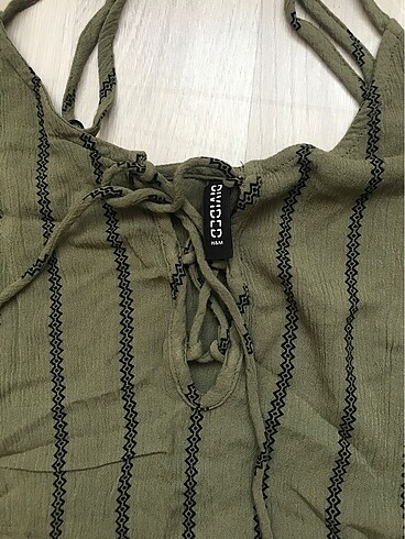 H&M H&M Yeşil Askılı Bluz