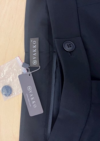 Vakko Siyah Klasik Kumas Pantolon