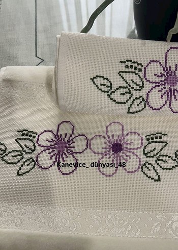 Etamin Nakışlı El Ve Yüz Havlusu - Görsel 8