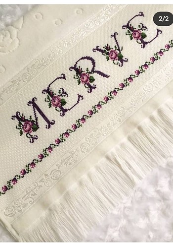 Etamin Nakışlı El Ve Yüz Havlusu - Görsel 4