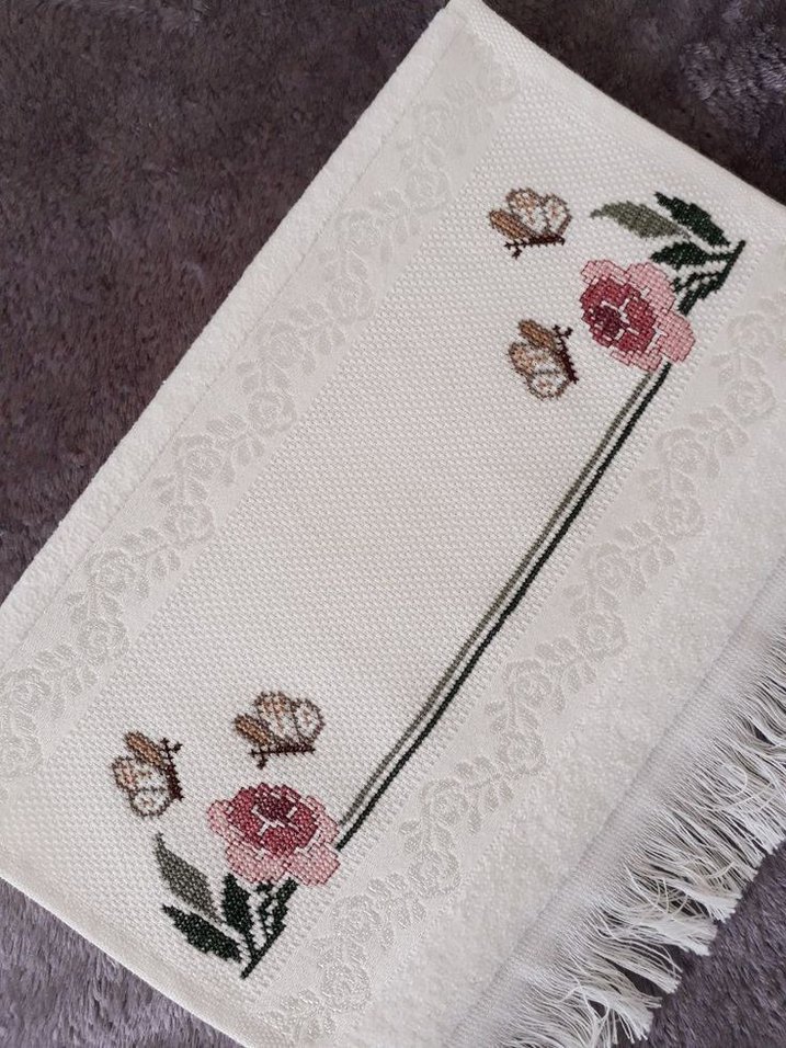 Etamin Nakışlı El Ve Yüz Havlusu - Görsel 3