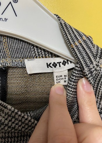 Gri Kareli Uzun Kollu Midi Elbise - Görsel 4