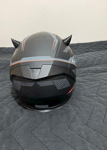 Siyah motosiklet  Kaskı - Görsel 2