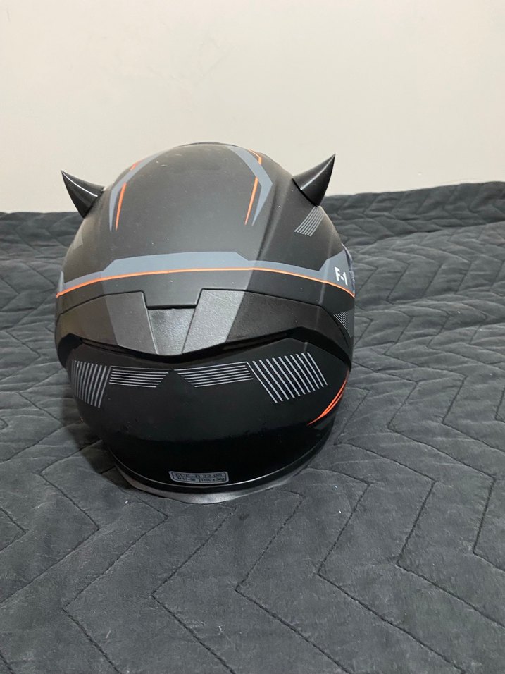 Siyah motosiklet  Kaskı - Görsel 2