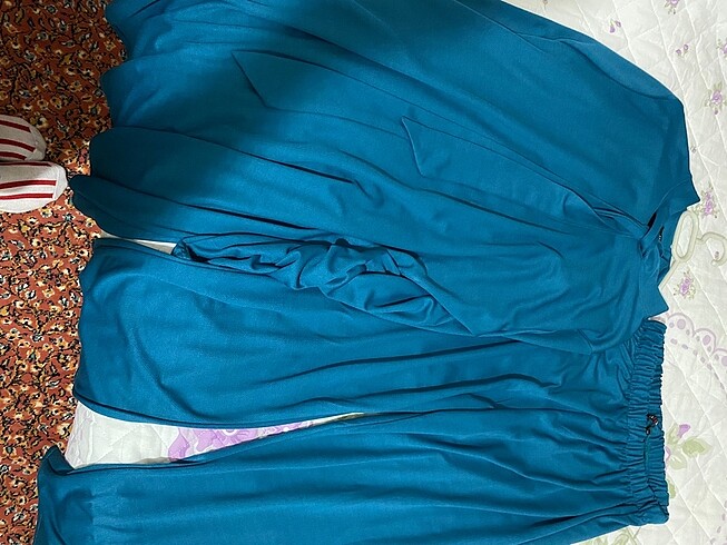 Petrol mavisi tesettür takım - Görsel 7