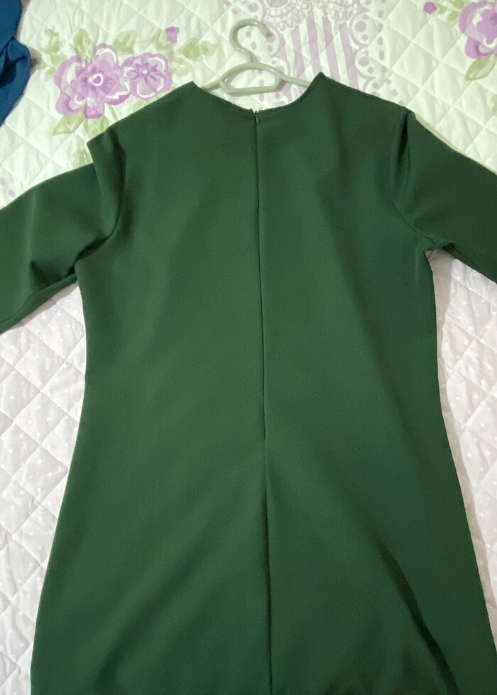 Yeşil tesettür tunik - Görsel 4