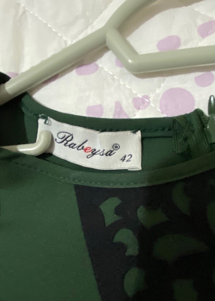 Yeşil tesettür tunik - Görsel 5