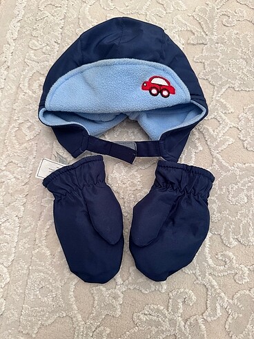 Lcw erkek bebek eldiven ve şapka