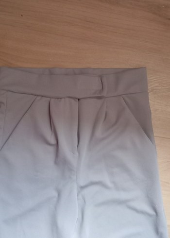 Mega Bej Kadın Normal Kesim Kumaş Pantolon