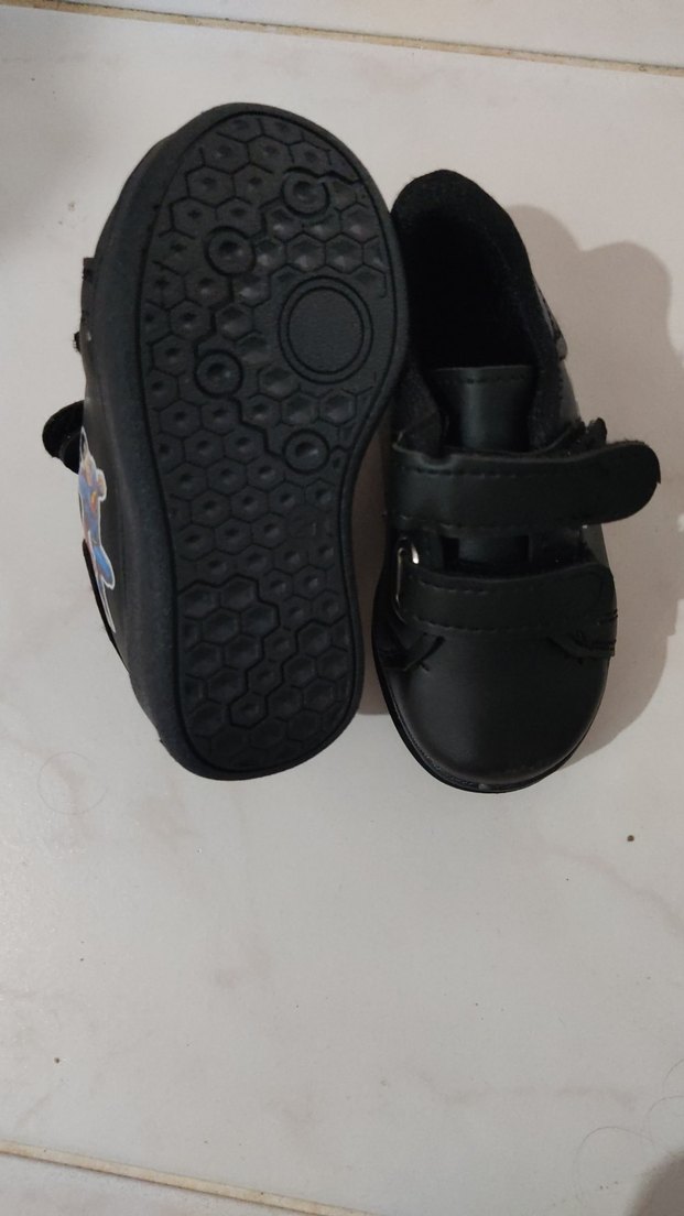 Siyah Erkek Çocuk Sneakers Super Kahraman Baskılı - Görsel 3