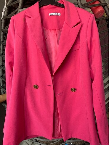 xl Beden Pembe Blazer Ceket