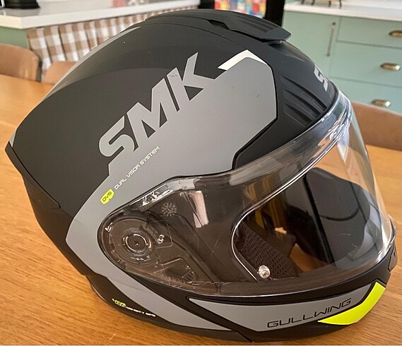 Smk gullwıng çeneden açılır kask L beden