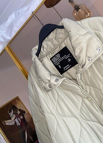 xs Beden yeşil Renk Stradivarius kapitone ceket