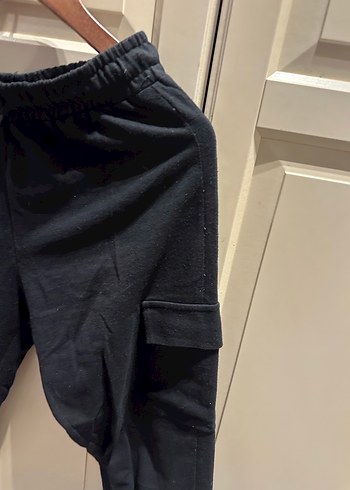 Siyah Erkek Kemerli Rahat Kesim Eşofman Altı - Görsel 3