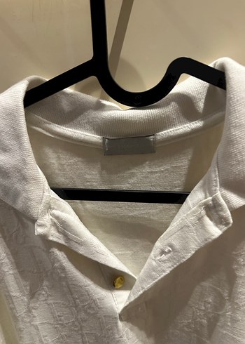 Erkek Beyaz Kısa Kollu Polo Tişört Dior marka - Görsel 3