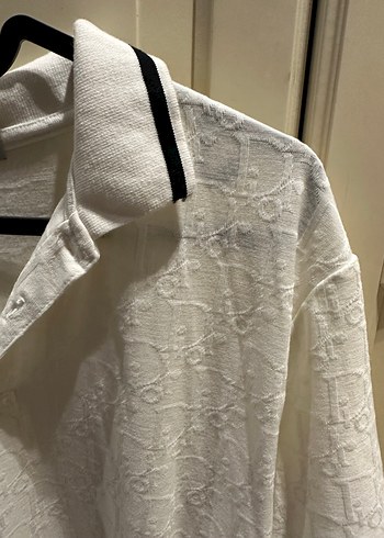 Erkek Beyaz Kısa Kollu Polo Tişört Dior marka - Görsel 4