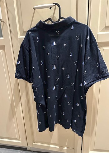 Lacivert Baskılı Erkek Polo Tişört - Görsel 8