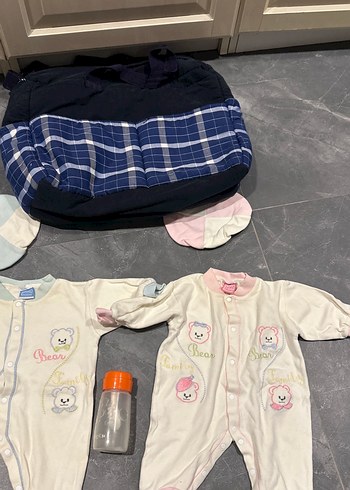 Düğmeli Beyaz Bebek Tulum, Uzun Kollu - Görsel 4