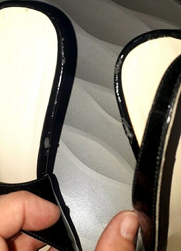 SİYAH PLATFORM TOPUK ŞIK AYAKKABI 37 NUMARA - Görsel 3