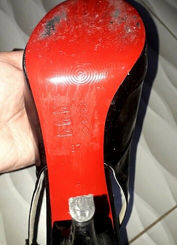 SİYAH PLATFORM TOPUK ŞIK AYAKKABI 37 NUMARA - Görsel 6