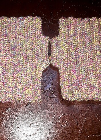 GÖKKUŞAĞI PARMAKSIZ ELDİVEN ÖRGÜ - Görsel 5