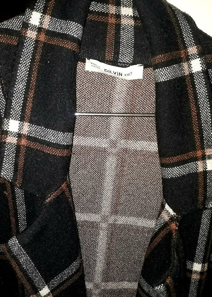 DİLVİN STANDART BEDEN PARKA EKOSE HIRKA - Görsel 4