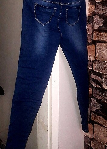 C&A kot pantolon jean mavi tayt görünümlü jean 38 beden - Görsel 2