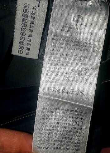 C&A kot pantolon jean mavi tayt görünümlü jean 38 beden - Görsel 5