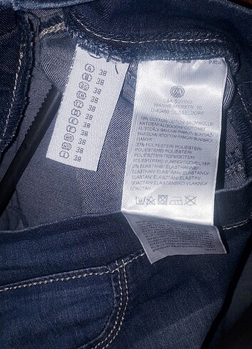 C&A kot pantolon jean mavi tayt görünümlü jean 38 beden - Görsel 7